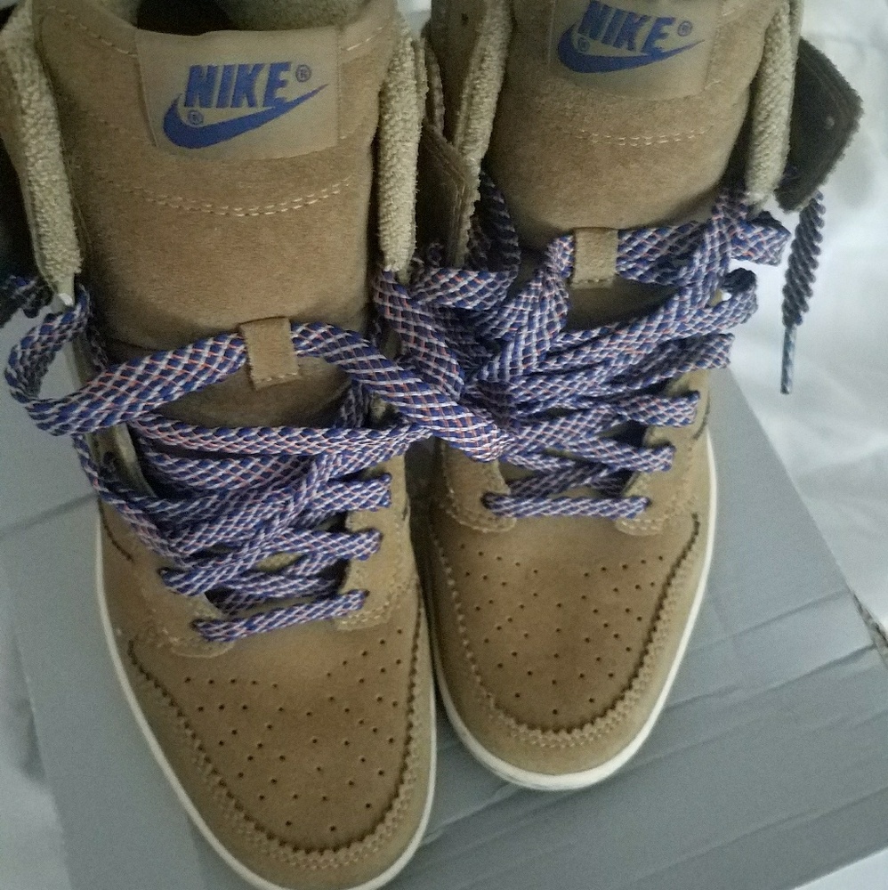 Women's nike high top wedge sneaker